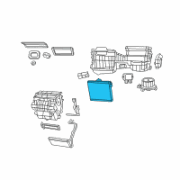 OEM 2018 Jeep Wrangler JK EVAPORATOR-Air Conditioning Diagram - 68154897AB