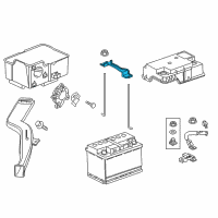 OEM 2022 Honda Odyssey Plate, Battery Setting Diagram - 31512-TZ5-A00