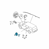 OEM Nissan Titan Sensor-Side AIRBAG, RH Diagram - 98830-9GE9A