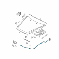 OEM 2006 Kia Optima Cable Assembly-Hood Latch Diagram - 811902G100