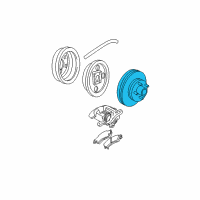 OEM 2000 Chevrolet S10 Rear Brake Rotor Diagram - 15704667