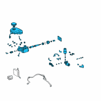 OEM 2002 Toyota 4Runner Actuator Assembly Diagram - 47050-35010