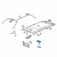 OEM 2014 Chevrolet Cruze Dome Lamp Assembly Diagram - 22780296