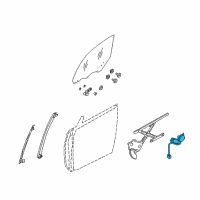 OEM 2004 Infiniti M45 Motor Assembly-Regulator, L Diagram - 80731-CR001