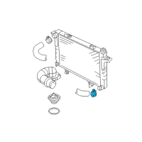 OEM 2004 Dodge Ram 2500 Clamp-Radiator Diagram - 55056432AA