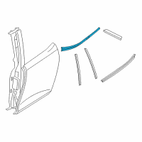 OEM 2015 BMW i3 Door Weatherstrip, Rear Right Diagram - 51-44-7-317-492