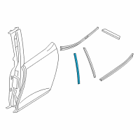 OEM 2021 BMW i3s Finisher B-Pillar, Outer Left Diagram - 51-35-7-453-369