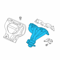 OEM 2009 Honda Element Manifold, Exhuast Diagram - 18100-PZD-A00