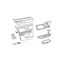 OEM Buick Century Lp Asm Rear Side Door Courtesy & Warning Diagram - 16661203