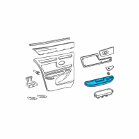 OEM 2004 Buick Century Armrest Asm-Rear Side Door <Use 1C5J*Gray Diagram - 10294104