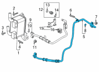 OEM 2021 Buick Encore GX Transmission Oil Cooler Line Diagram - 24044232