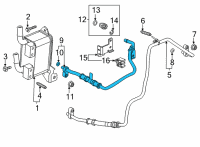 OEM 2020 Buick Encore GX Inlet Pipe Diagram - 24298411