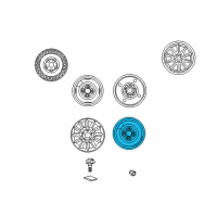 OEM 2001 Hyundai XG300 Wheel Cap Assembly Diagram - 52910-39900