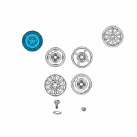 OEM 2001 Hyundai XG300 15 Inch Wheel Diagram - 52910-39500