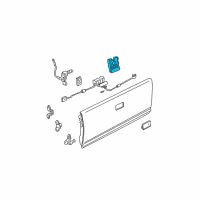 OEM 1994 Chevrolet S10 Handle Asm-Pick Up Box End Gate Latch Diagram - 15992860