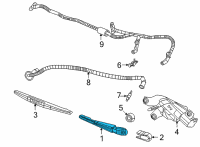 OEM 2021 Jeep Grand Cherokee L LIFTGATE WIPER Diagram - 68505553AA