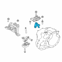 OEM Ford Focus Upper Bracket Diagram - 3M5Z-7M125-A