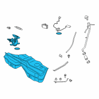 OEM 2016 BMW M5 Sheet-Steel Fuel Tank Diagram - 16-11-2-284-040