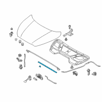 OEM 2014 Hyundai Tucson Strip Assembly-Hood Seal Diagram - 86435-2S000