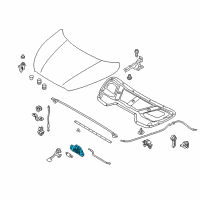 OEM 2012 Hyundai Tucson Latch Assembly-Hood Diagram - 81130-2S000