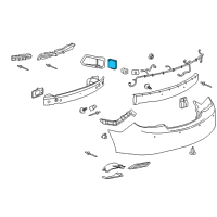 OEM 2013 Buick LaCrosse Object Sensor Diagram - 22859550