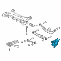 OEM Honda Odyssey Knuckle, Left Rear Diagram - 52215-THR-A01