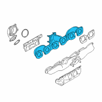 OEM 2010 BMW 760Li Exhaust Manifold Diagram - 11627561574