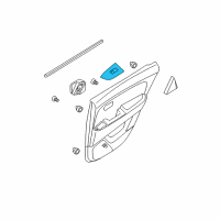 OEM 2010 Hyundai Elantra Rear Power Window Sub Switch Assembly, Left Diagram - 93580-2H000-9P