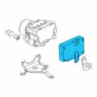 OEM 2002 Acura TL Control Unit, Brake System Diagram - 39770-S0K-A51