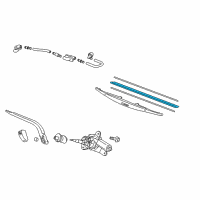 OEM 2020 Honda Fit Rubber, Blade (350MM) Diagram - 76622-T5A-003