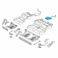 OEM 2020 Ford F-250 Super Duty Seat Back Heater Diagram - FL3Z-14D696-G