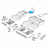 OEM Ford F-150 Seat Cushion Heater Diagram - FL3Z-14D696-F