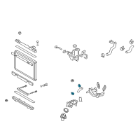 OEM 2016 Toyota Corolla By-Pass Hose Clamp Diagram - 96136-42501