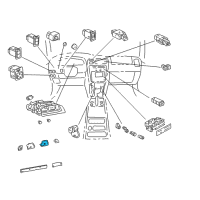 OEM 1996 Toyota 4Runner Speedometer Assy Diagram - 83220-35040