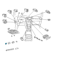 OEM 1996 Toyota 4Runner Gauge Sub-Assy, Water Temperature Receiver Diagram - 83883-35130