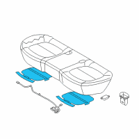 OEM 2018 Kia Soul EV Heater Assembly-Seat Cushion Diagram - 89190B2000