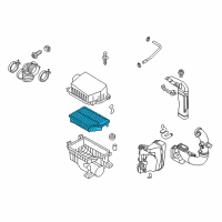 OEM 2013 Kia Rio FILTER-AIR CLEANER Diagram - 281131R100AS