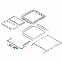 OEM 2022 BMW X2 Drive Roll.Sunblind Panorama Glass Roof Diagram - 67-61-7-933-150