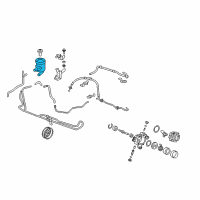 OEM 2009 Honda CR-V Tank, Power Steering Oil Diagram - 53701-SWA-A01