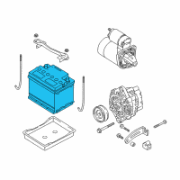 OEM Kia Rio Batteries Diagram - 3711035000U