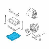 OEM 2005 Kia Rio Tray-Battery Diagram - MBG6356032A