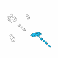 OEM Pontiac Tire Pressure Sensor Diagram - 88974915