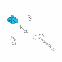 OEM Pontiac Vibe Module, Low Tire Pressure Indicator Diagram - 19183794