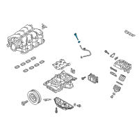 OEM 2016 Hyundai Genesis Oil Level Gauge Rod Assembly Diagram - 26611-3F521