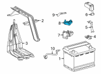 OEM 2021 Toyota RAV4 Sensor Diagram - 28850-F0040