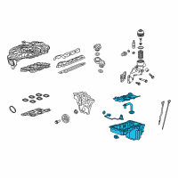 OEM Chevrolet Colorado Oil Pan Diagram - 12667040