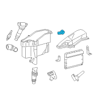 OEM Toyota Knock Sensor Diagram - 89615-20010