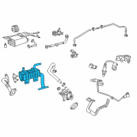 OEM 2013 Lexus RX450h Cooler Assembly, EGR Diagram - 25680-31040