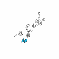 OEM 1996 Ford Taurus Rear Pads Diagram - 1U2Z-2V200-PA