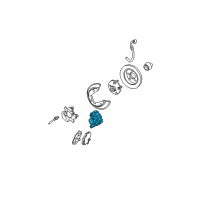 OEM 2001 Ford Taurus Caliper Assembly Diagram - 1F1Z-2552-BA